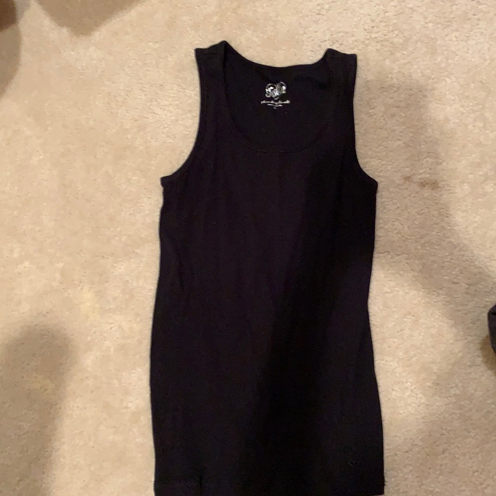 Basic black tank top